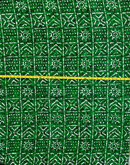 African Print Fabric, Ankara - Green Fabric