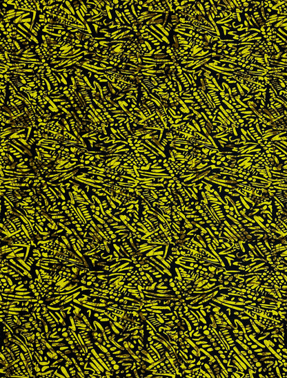 African Print Fabric, Ankara - Yellow Fabric
