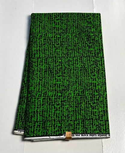 African Print Fabric, Ankara - Green Fabric