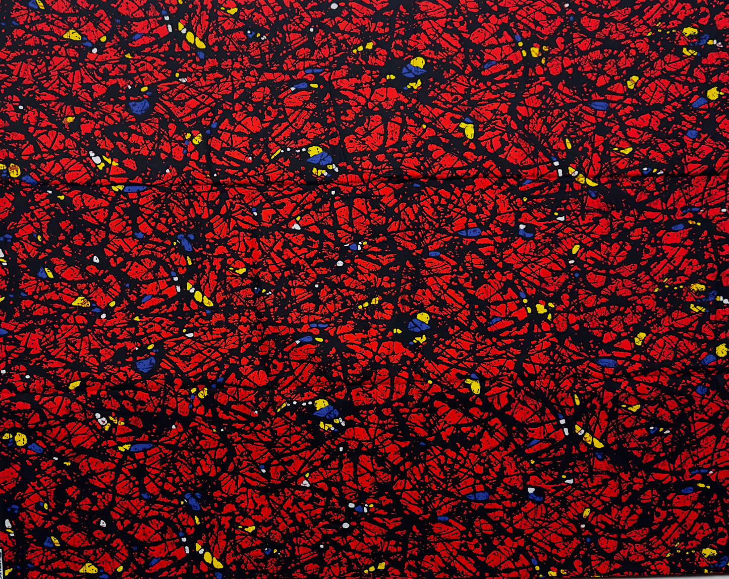 African Print Fabric, Ankara - Red Fabric
