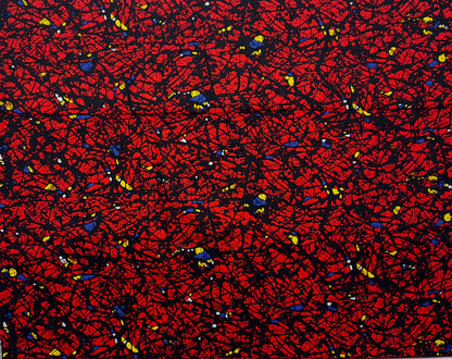 African Print Fabric, Ankara - Red Fabric
