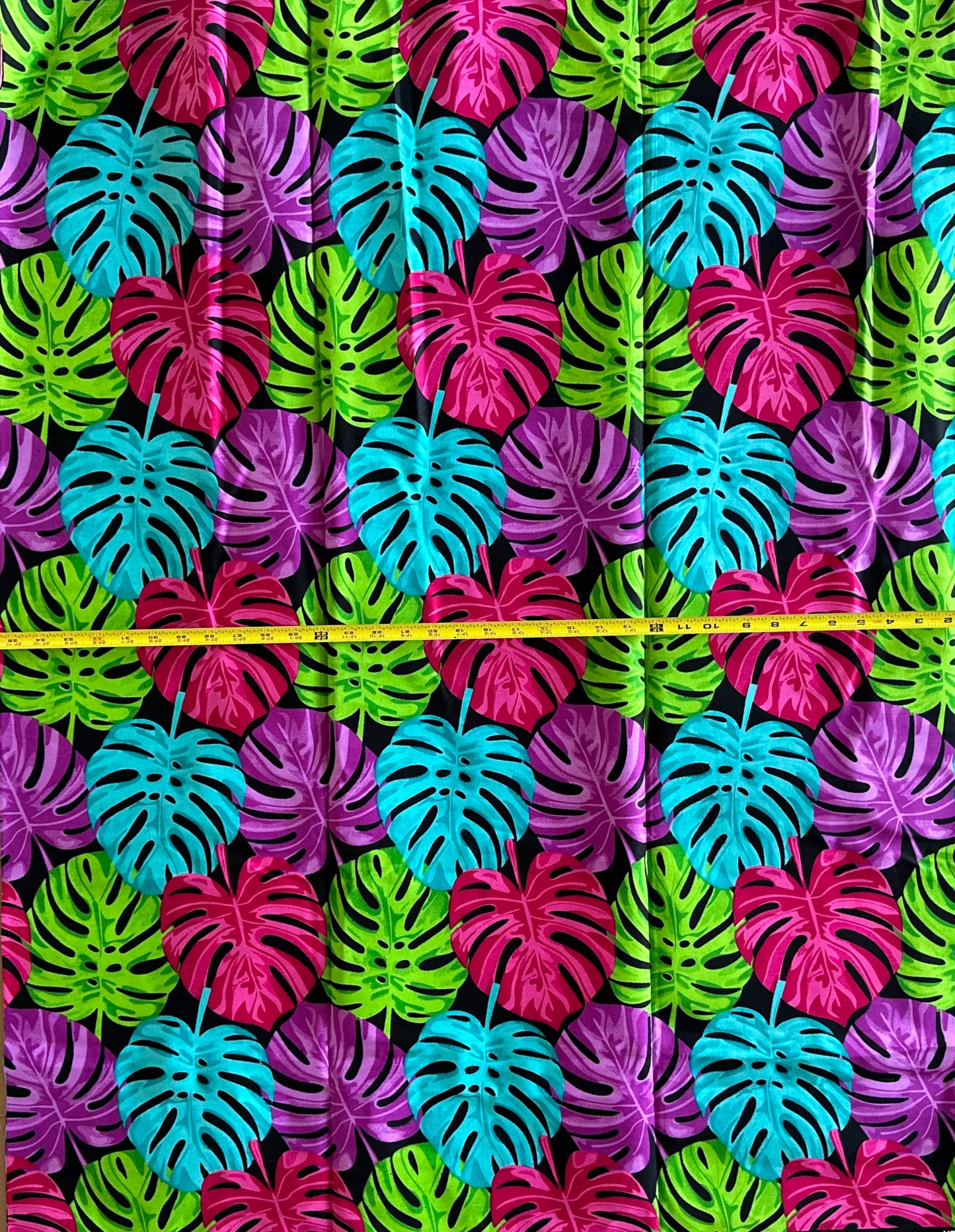 African Print Fabric, Ankara - Green, Pink, Purple Fabric