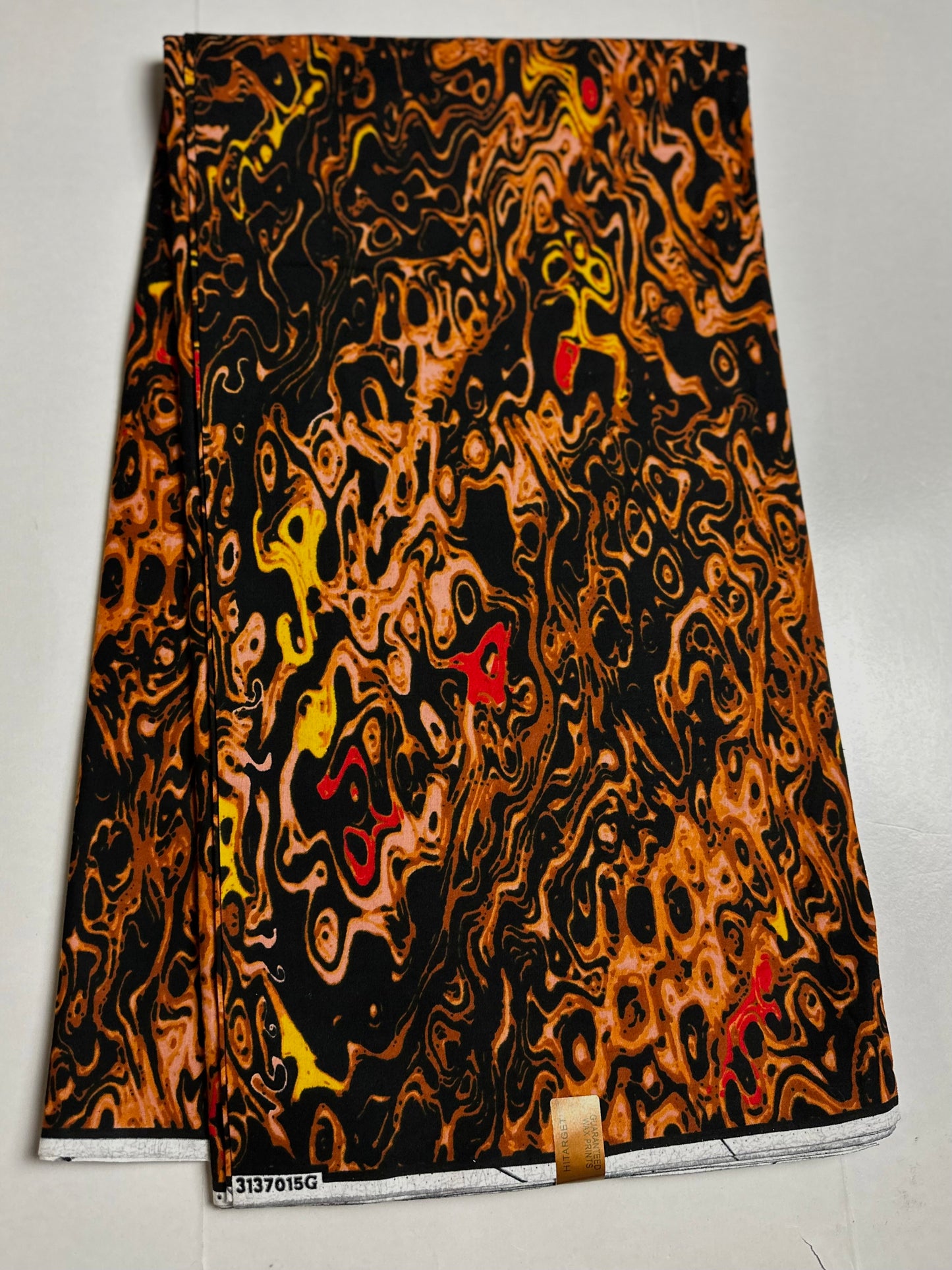 African Print Fabric, Ankara - Brown Fabric