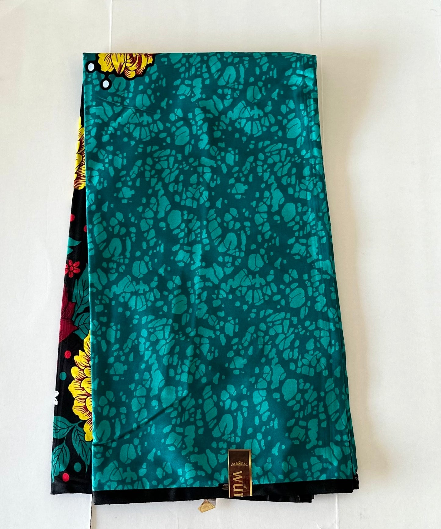 African Print Fabric, Ankara - Teal Fabric