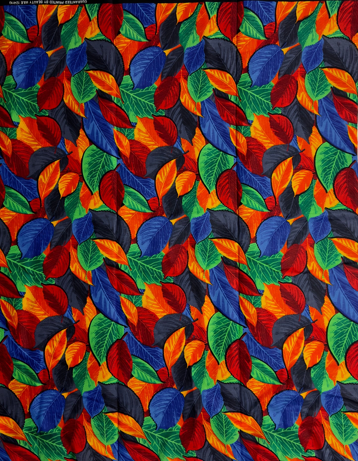 African Print Fabric, Ankara - Orange, Blue, Green, Red Fabric