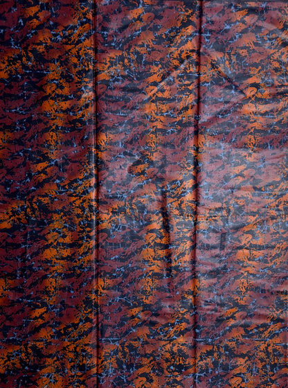 African Print Fabric, Ankara - Brown Fabric
