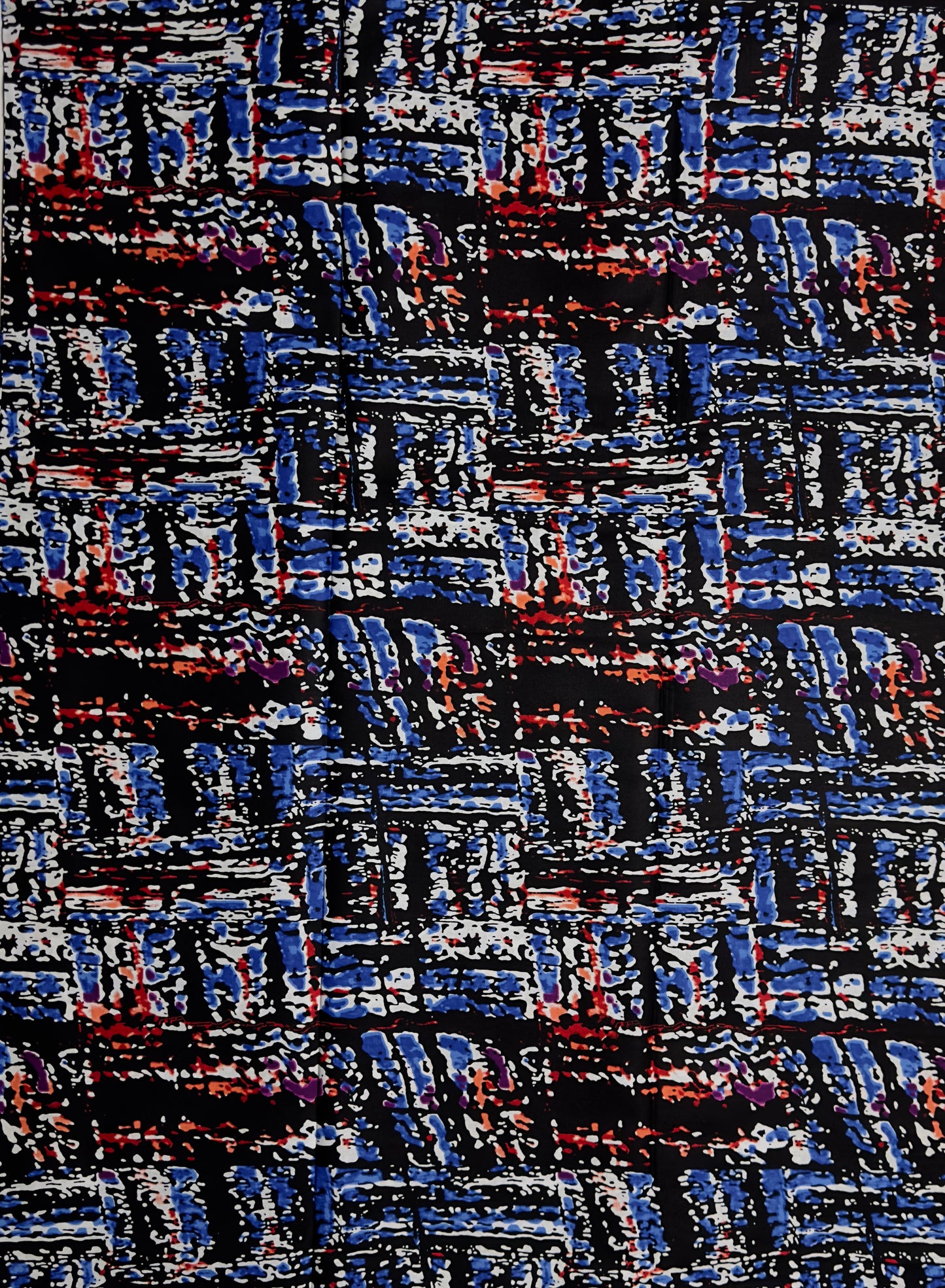 African Print Fabric, Ankara - Blue Fabric