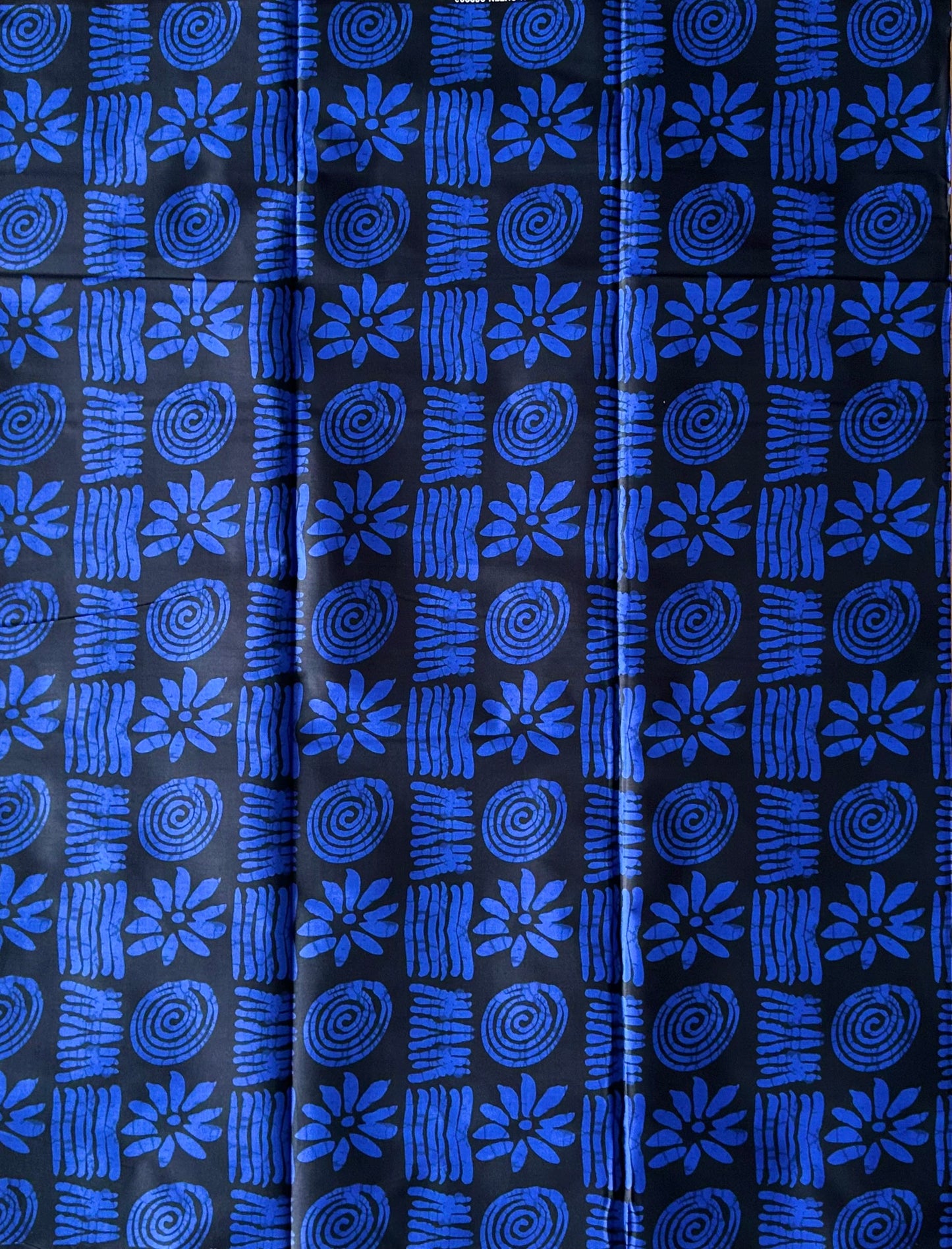 African Print Fabric, Ankara - Blue Fabric