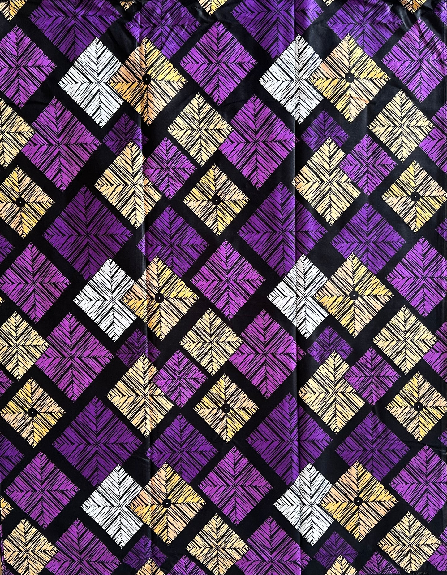 African Print Fabric, Ankara - Purple Fabric