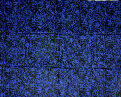 African Print Fabric, Ankara - Blue Fabric