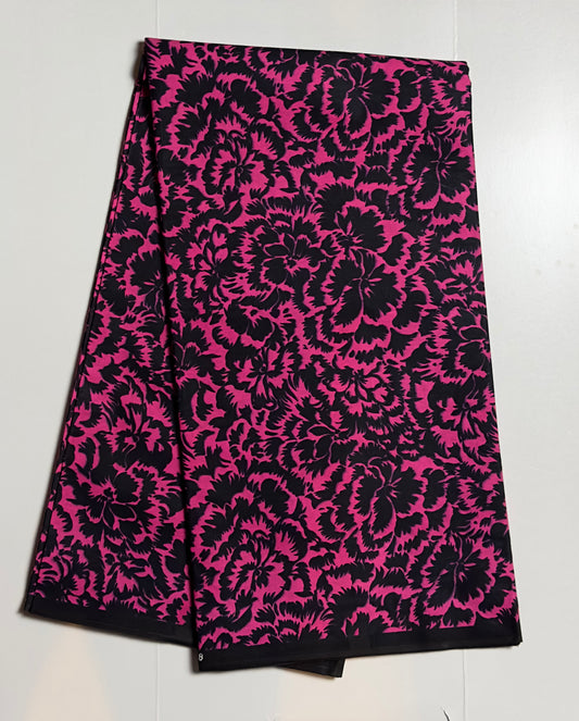 African Print Fabric, Ankara - Pink Fabric