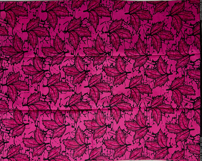 African Print Fabric, Ankara - Pink Fabric