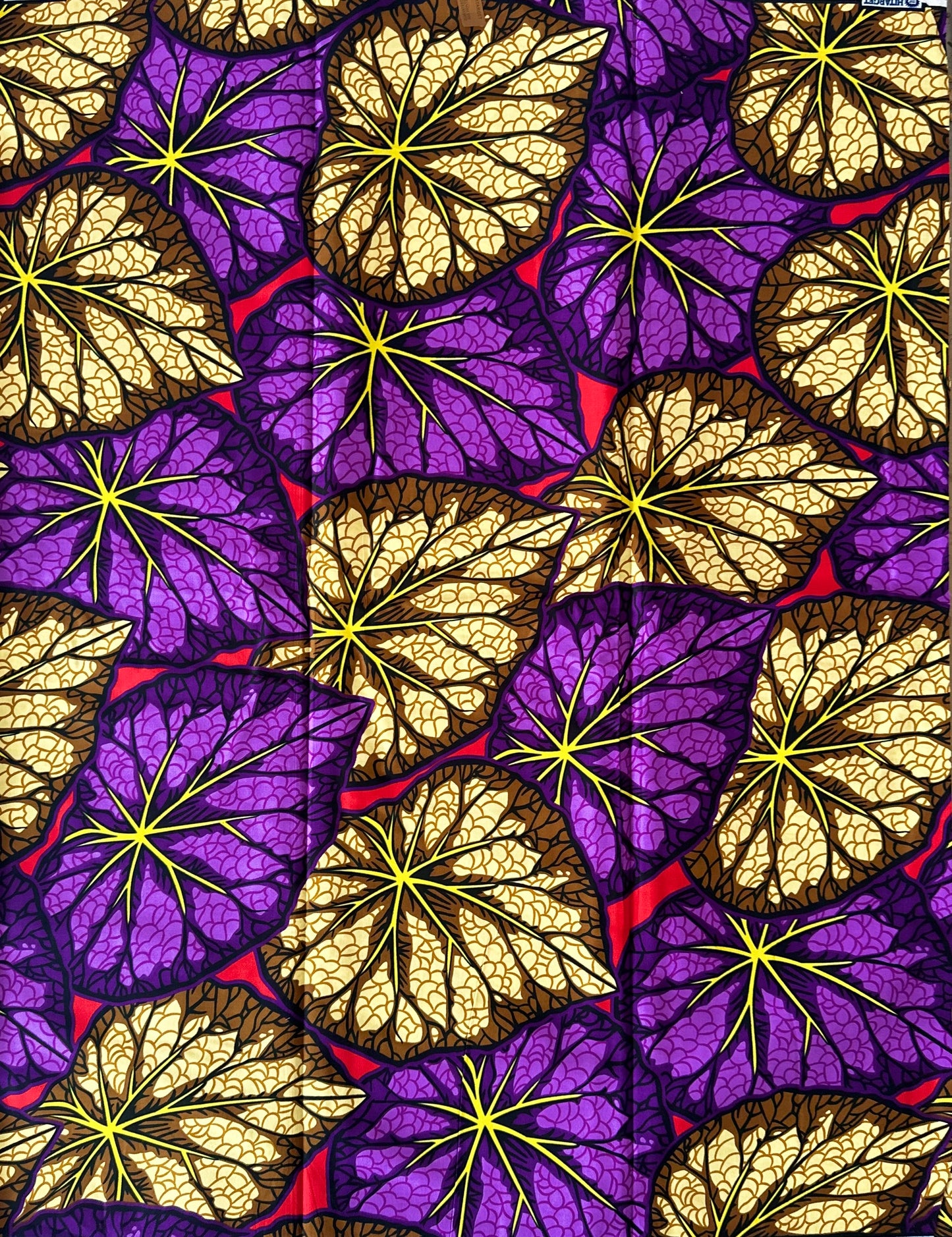 African Print Fabric, Ankara - Purple Fabric