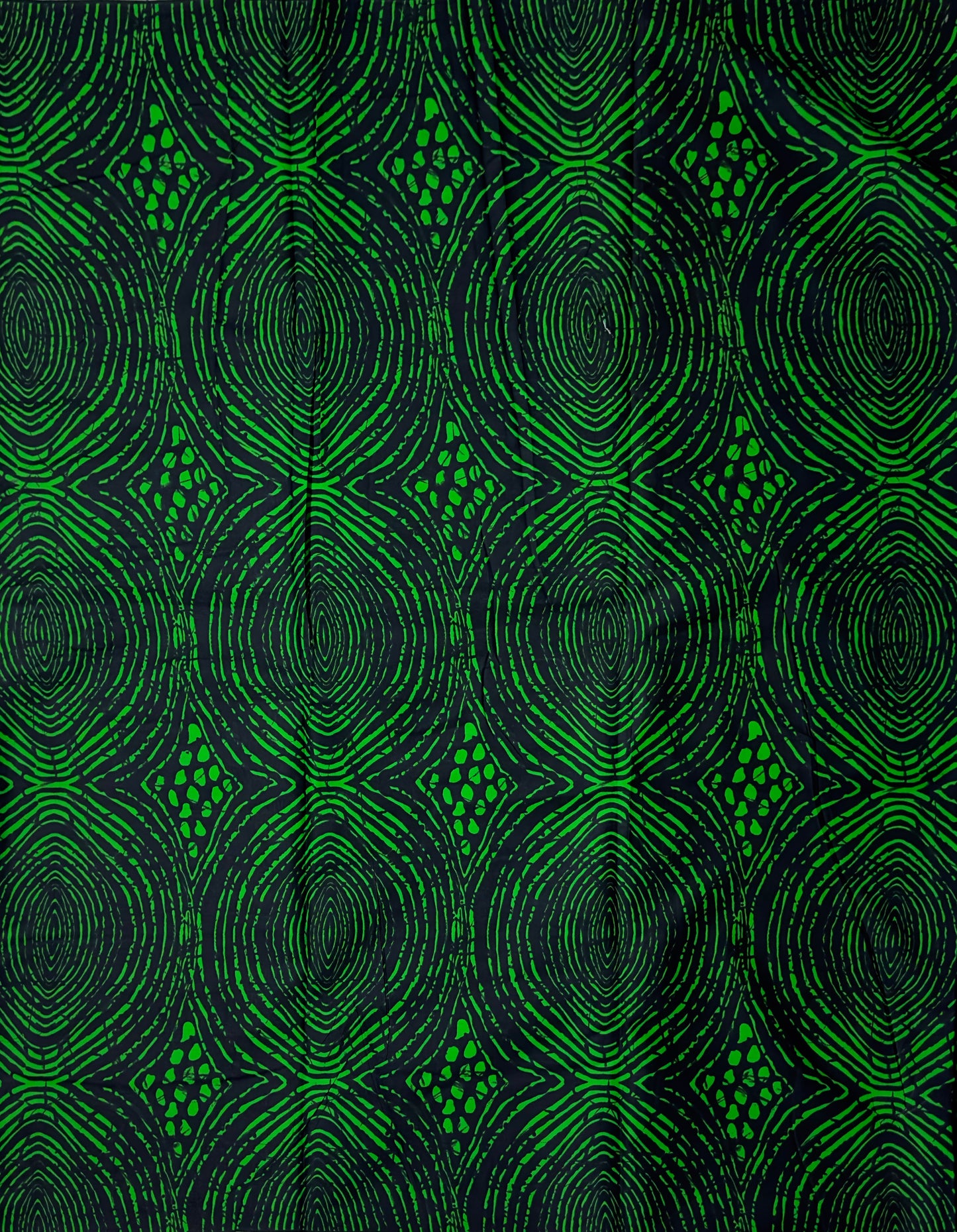 African Print Fabric, Ankara - Green Fabric