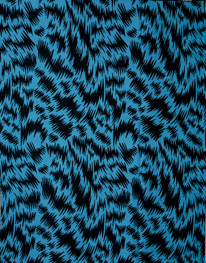 African Print Fabric, Ankara - Blue Fabric