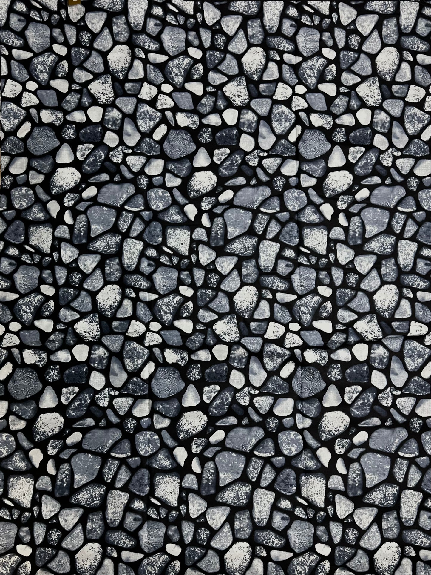 African Print Fabric, Ankara - Grey Fabric