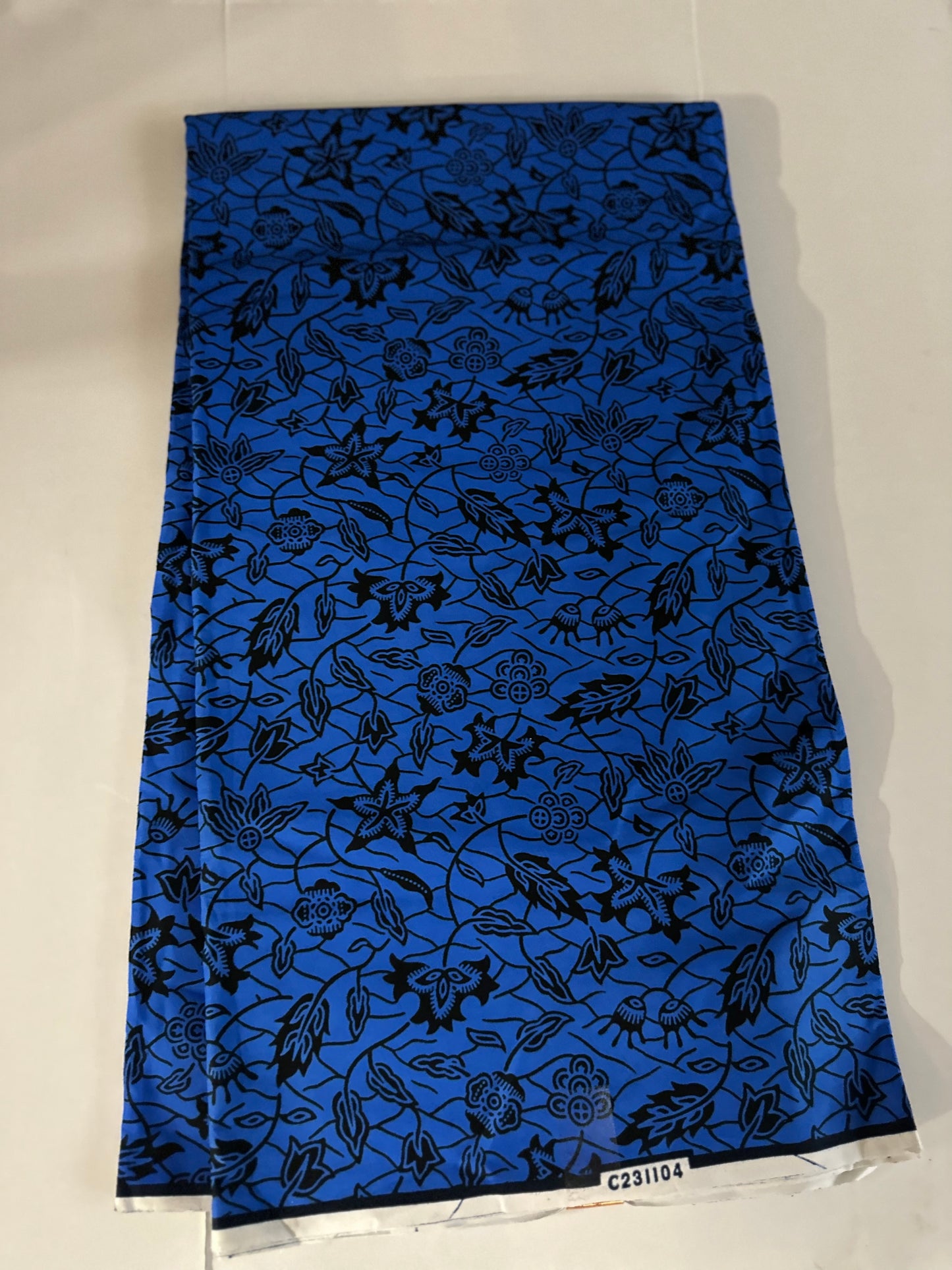 African Print Fabric, Ankara - Blue Fabric