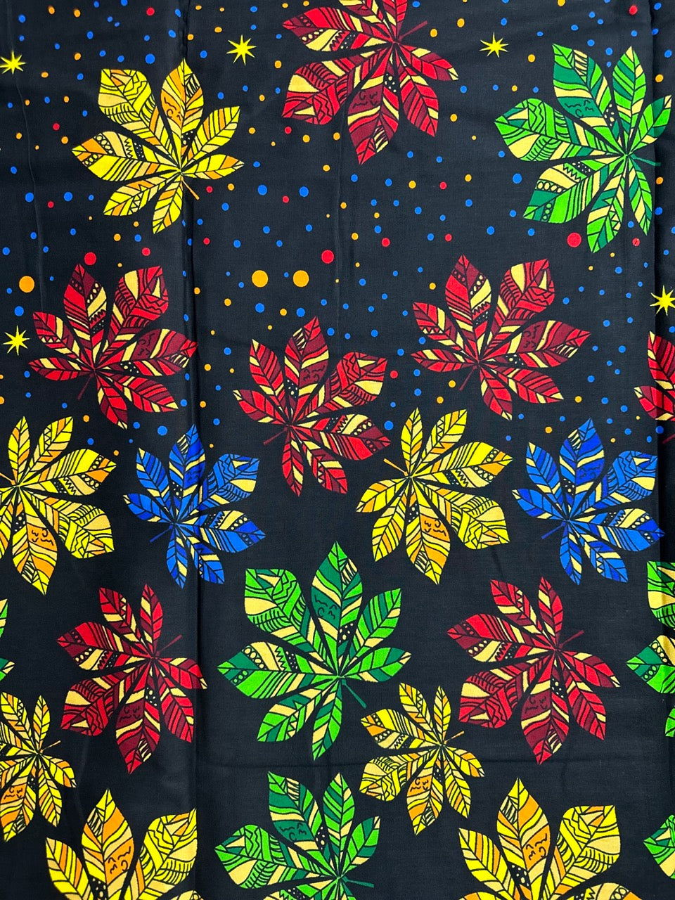 African Print Fabric, Ankara Blue, Green, Red, Yellow Fabric