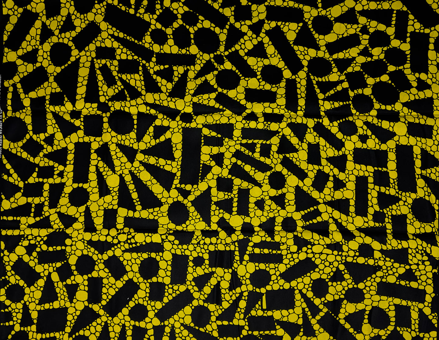African Print Fabric, Ankara - Yellow Fabric