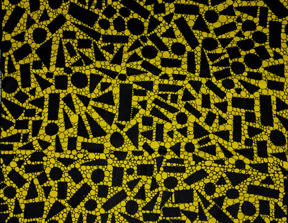 African Print Fabric, Ankara - Yellow Fabric