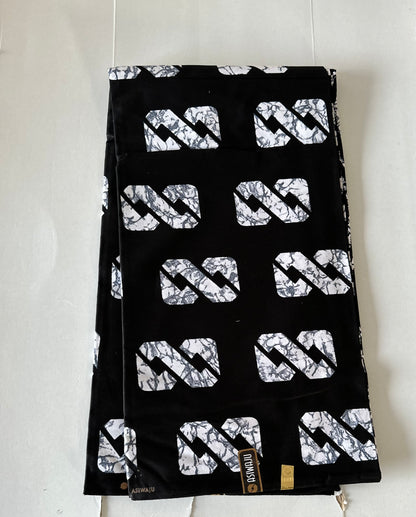 African Print Fabric, Ankara - Monochrome Fabric