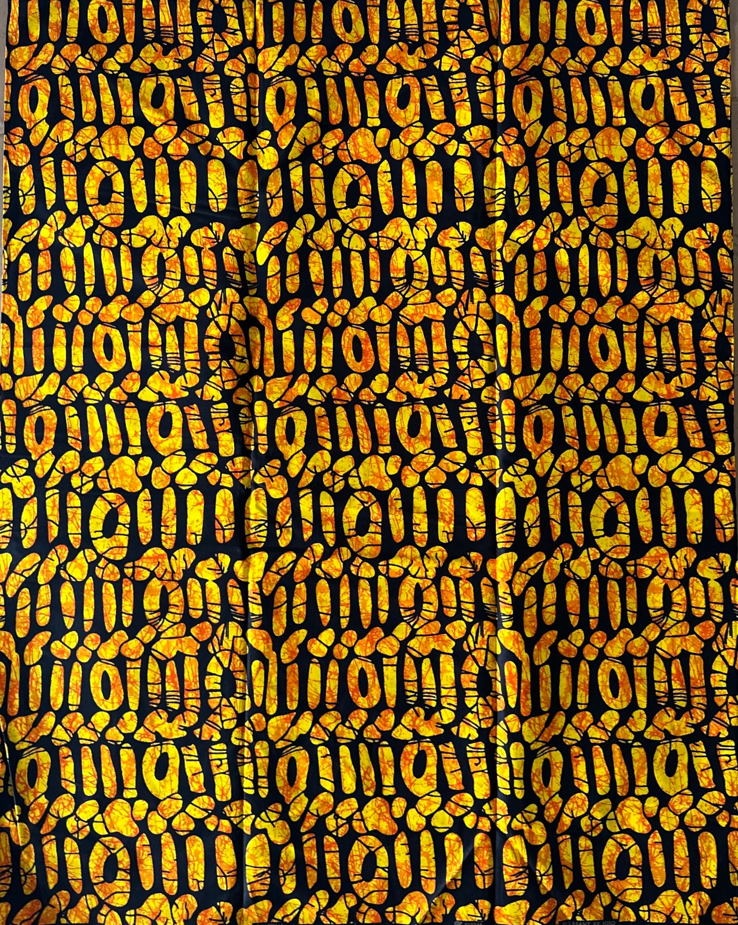 African Print Fabric, Ankara - Orange Fabric, African Clothing