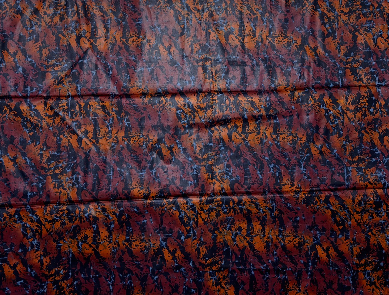 African Print Fabric, Ankara - Brown Fabric