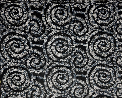African Print Fabric, Ankara - Monochrome Fabric