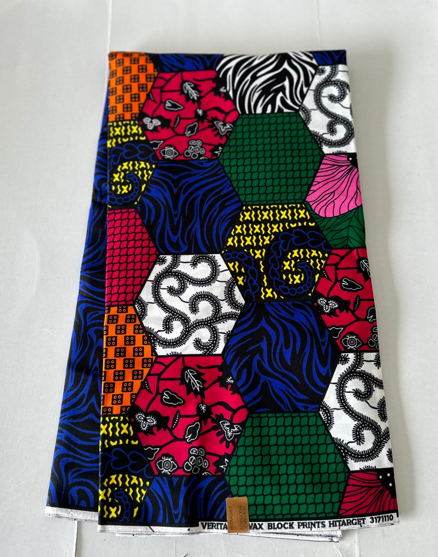 African Print Fabric, Ankara - Blue Fabric