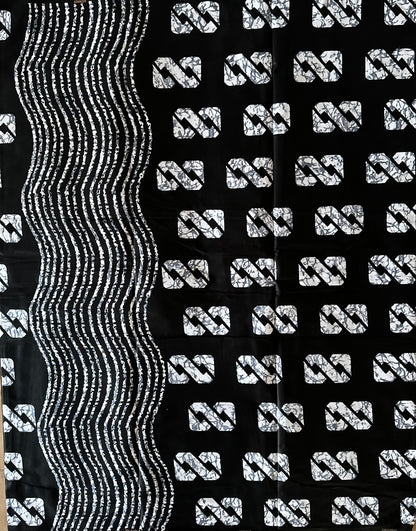 African Print Fabric, Ankara - Monochrome Fabric