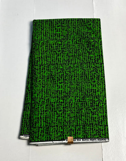 African Print Fabric, Ankara - Green Fabric