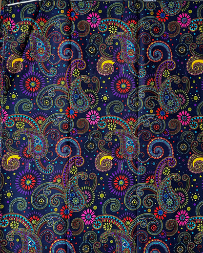 African Print Fabric, Ankara-Blue Fabric