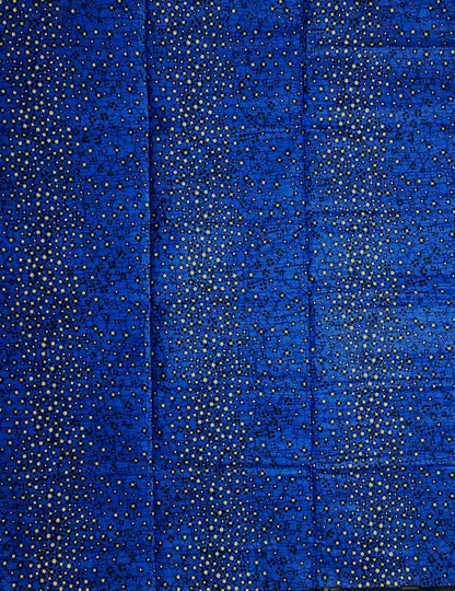 African Print Fabric, Ankara - Blue Fabric