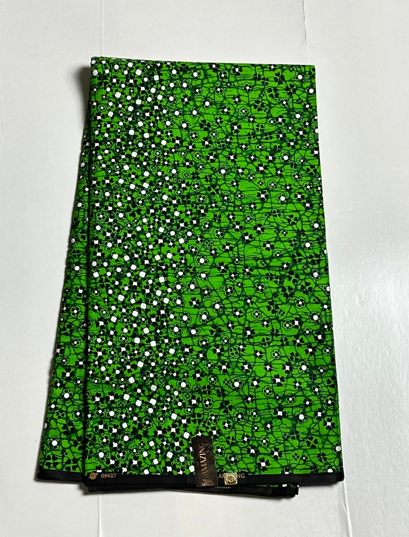 African Print Fabric, Ankara - Green Fabric