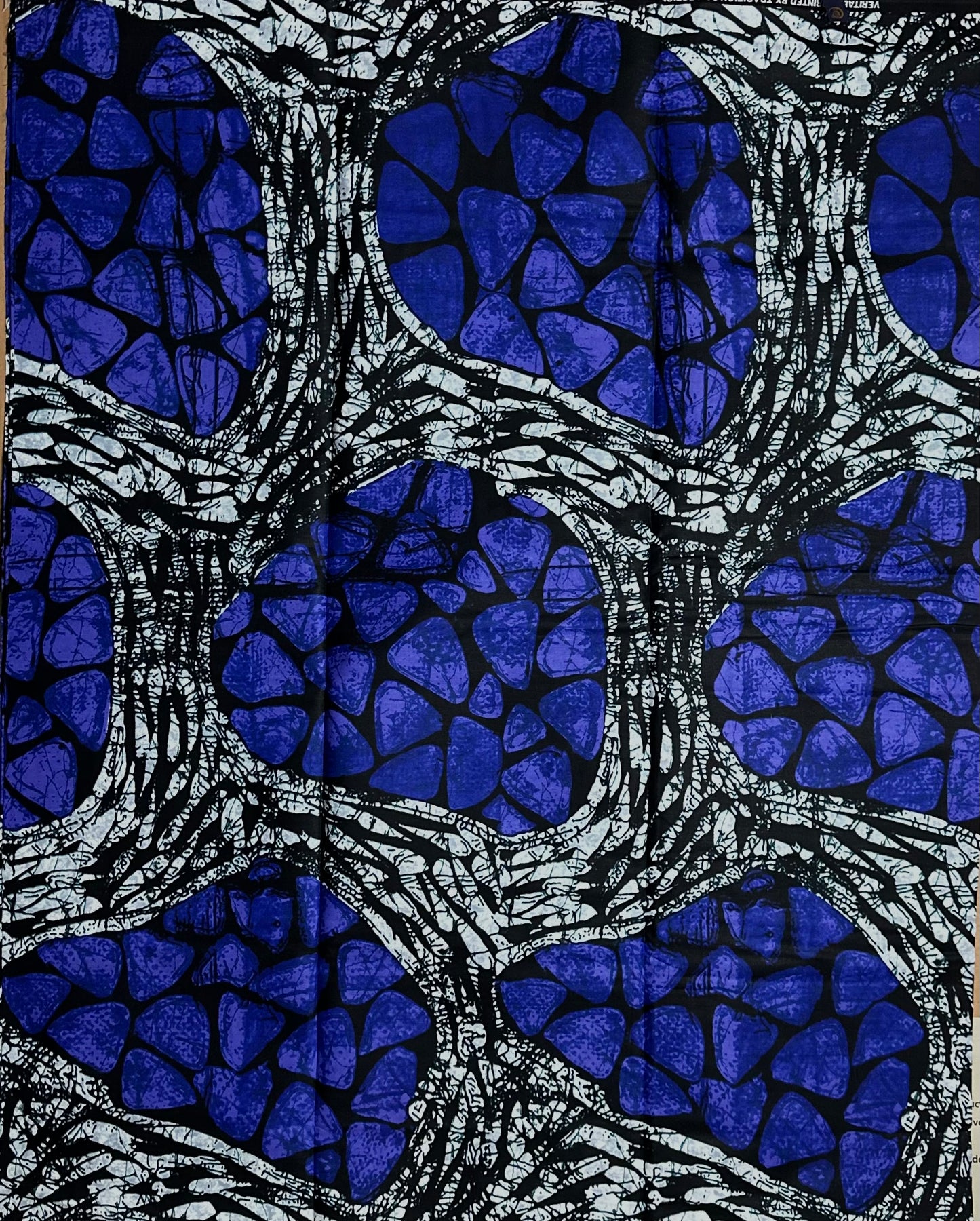 African Print Fabric, Ankara - Blue Fabric
