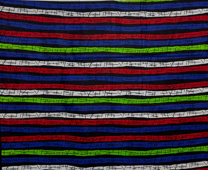 African Print Fabric, Ankara -Red, Green, Blue Fabric