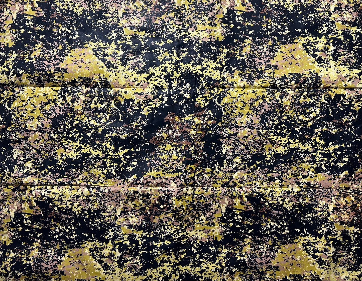 African Print Fabric, Ankara - Black, Beige, Olive Green Fabric