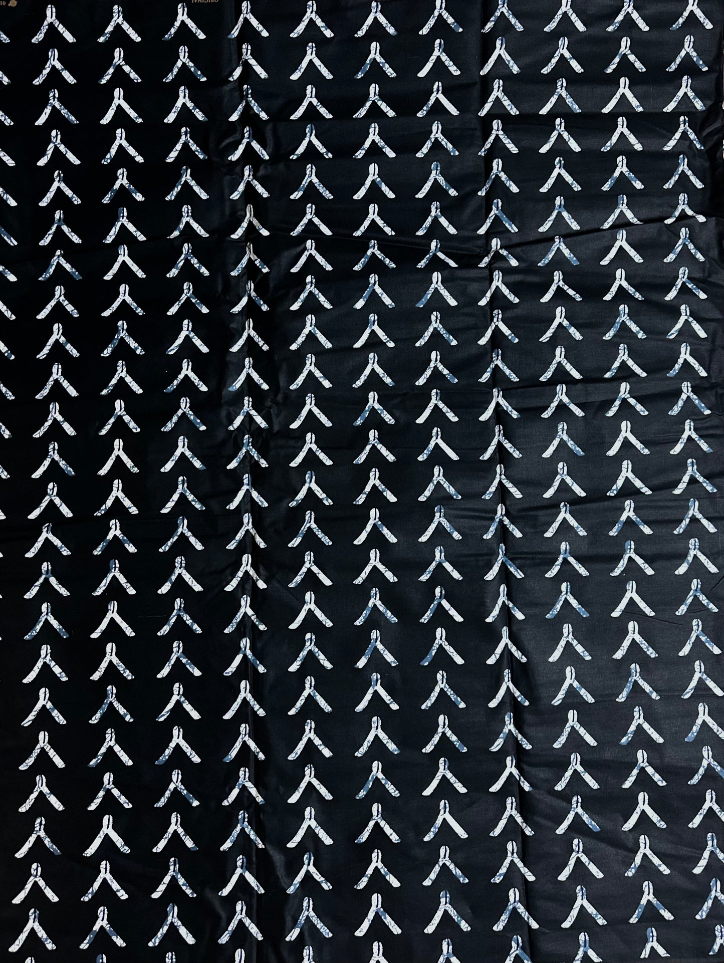 African Print Fabric, Ankara - Black and White Fabric
