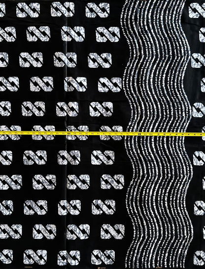African Print Fabric, Ankara - Monochrome Fabric