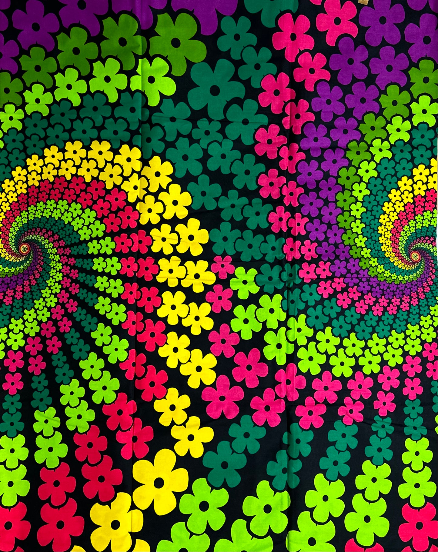 African Print Fabric, Ankara - Green, Pink, Yellow Fabric