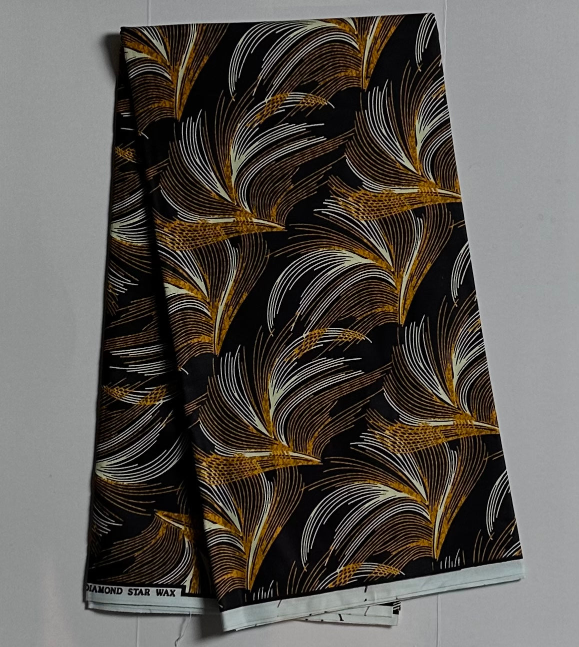 African Print Fabric, Ankara - Brown Fabric