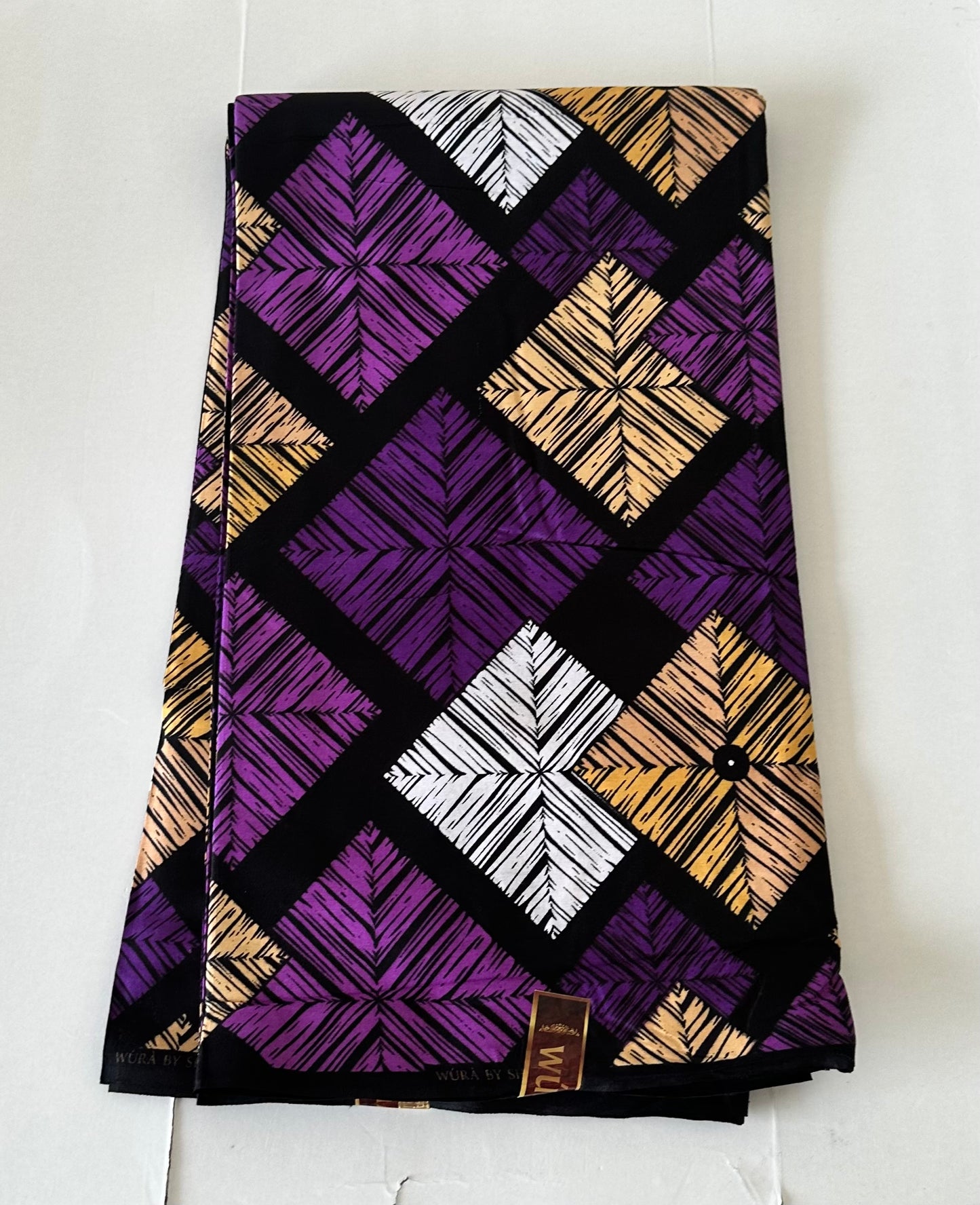 African Print Fabric, Ankara - Purple Fabric