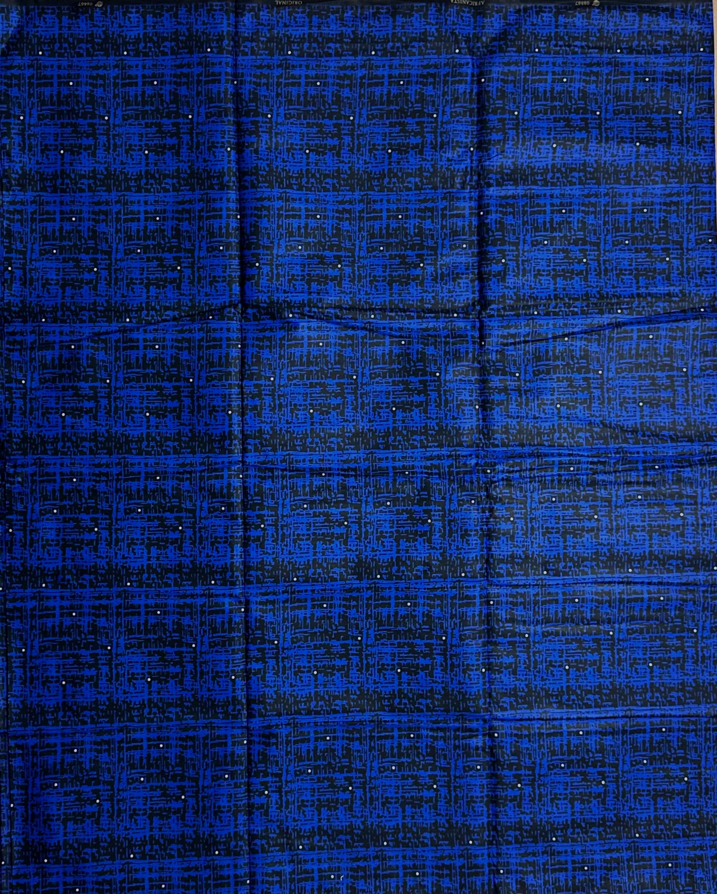 African Print Fabric, Ankara - Blue Fabric