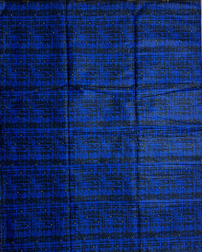 African Print Fabric, Ankara - Blue Fabric