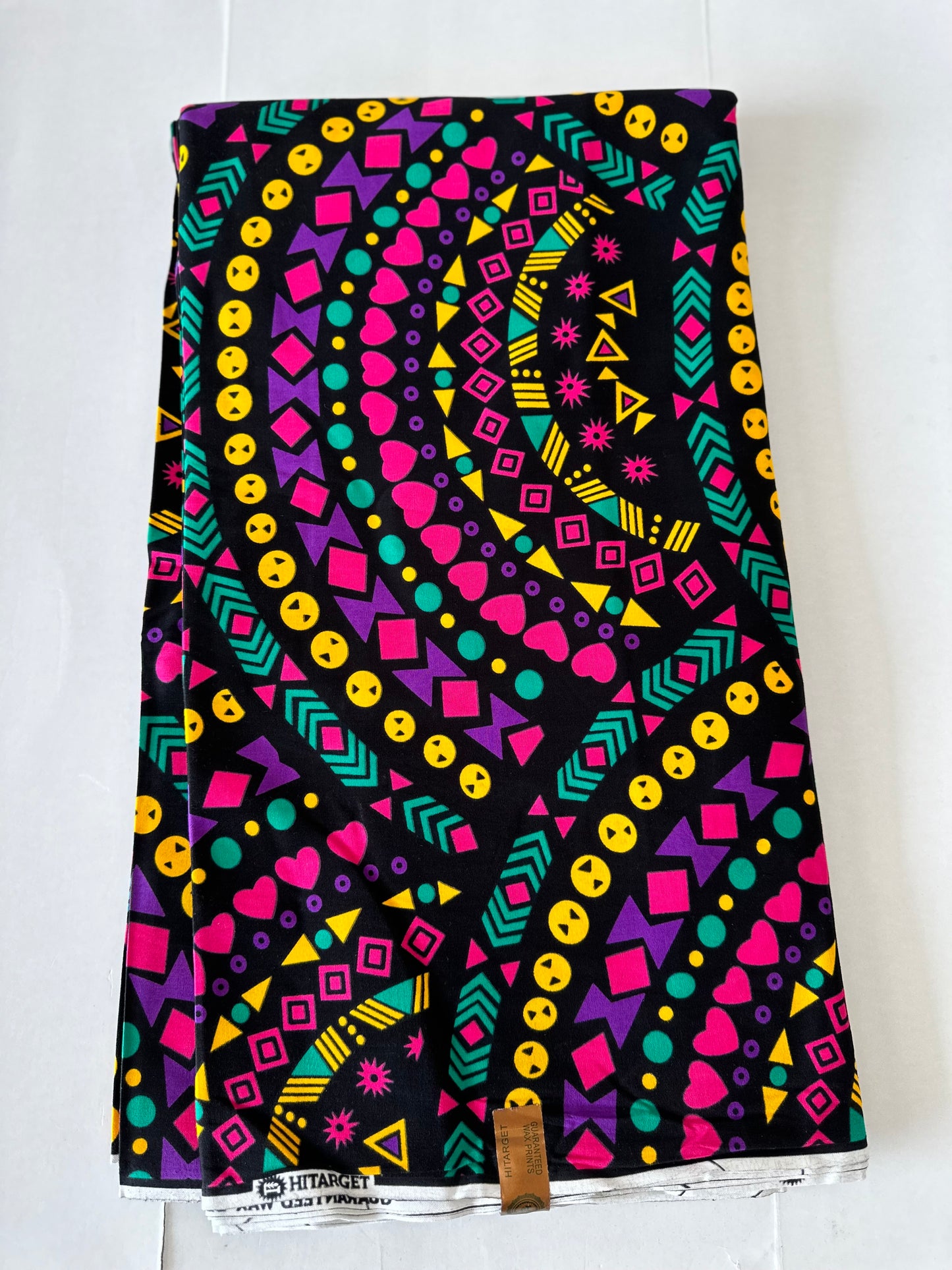 African Print Fabric, Ankara - Red, Pink, Yellow, Purple Fabric