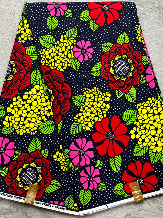 African Fabric - Ankara - African Print Fabric - Ankara Print - African Clothing - African Quilts - African cotton print - Multicolor Fabric