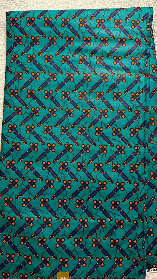 African Fabric - Ankara - African Print Fabric - Ankara Print - African Style - Green African print - Multicolor Fabric - Wholesale Fabric