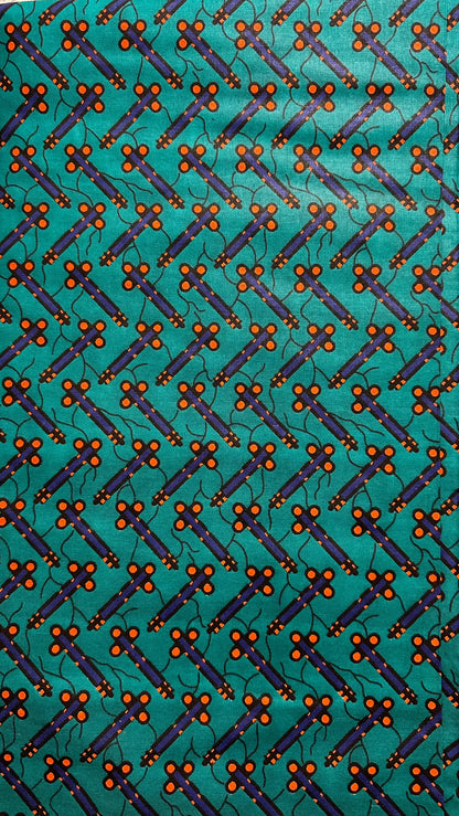 African Fabric - Ankara - African Print Fabric - Ankara Print - African Style - Green African print - Multicolor Fabric - Wholesale Fabric