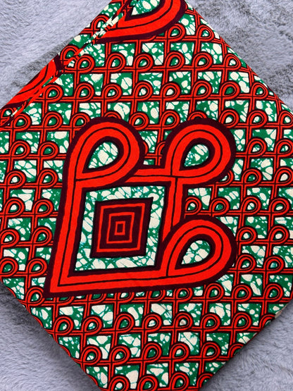 African Fabric - Ankara - African Print Fabric - Ankara Print - African Clothing - African Quilts - Orange African print Fabric
