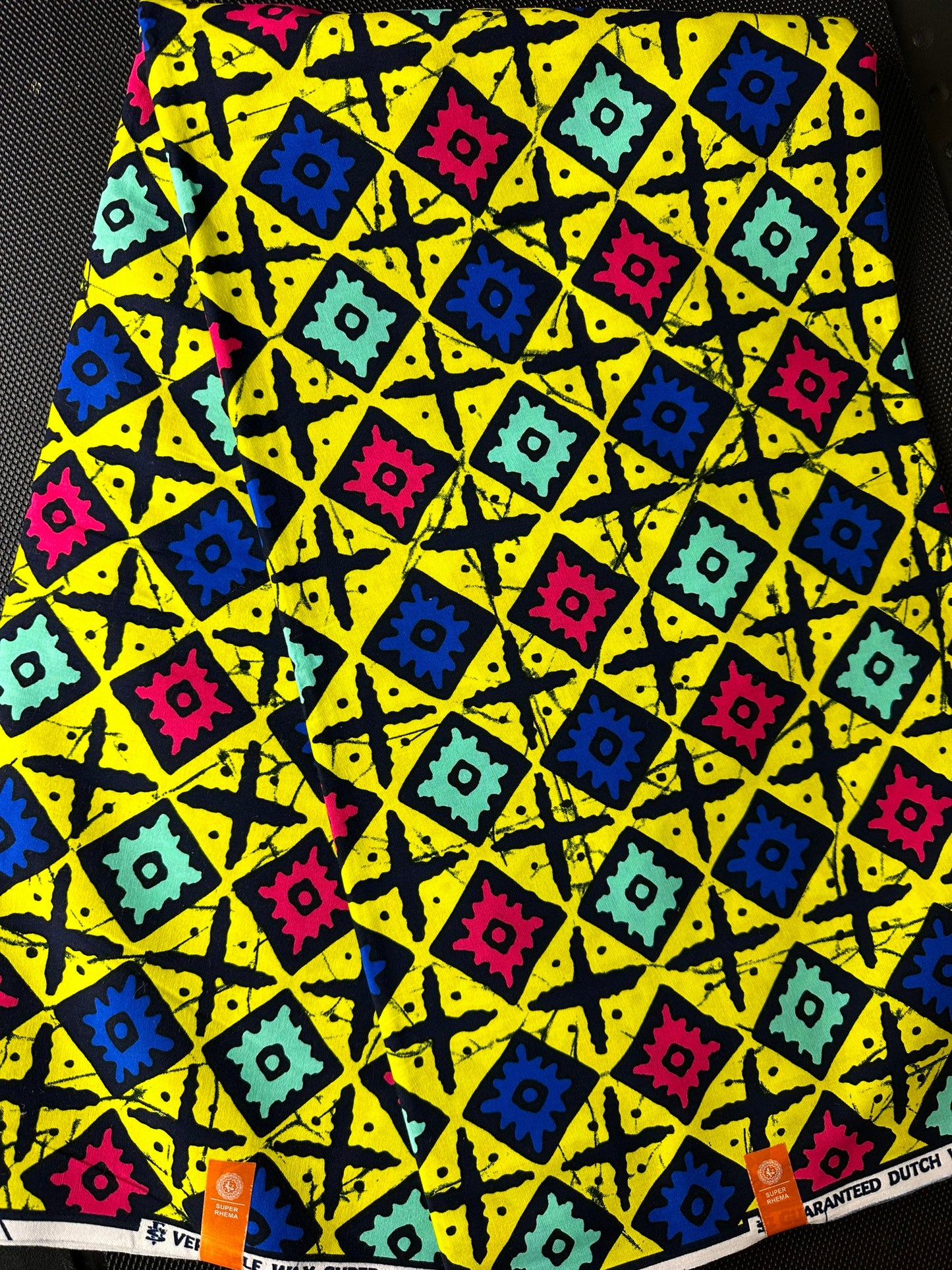 African Fabric - Yellow Ankara Fabric - African Print Fabric - African Clothing Fabric - Dressmaking Fabric - Ankara